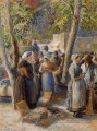le marché de gisors 1887 Camille Pissarro